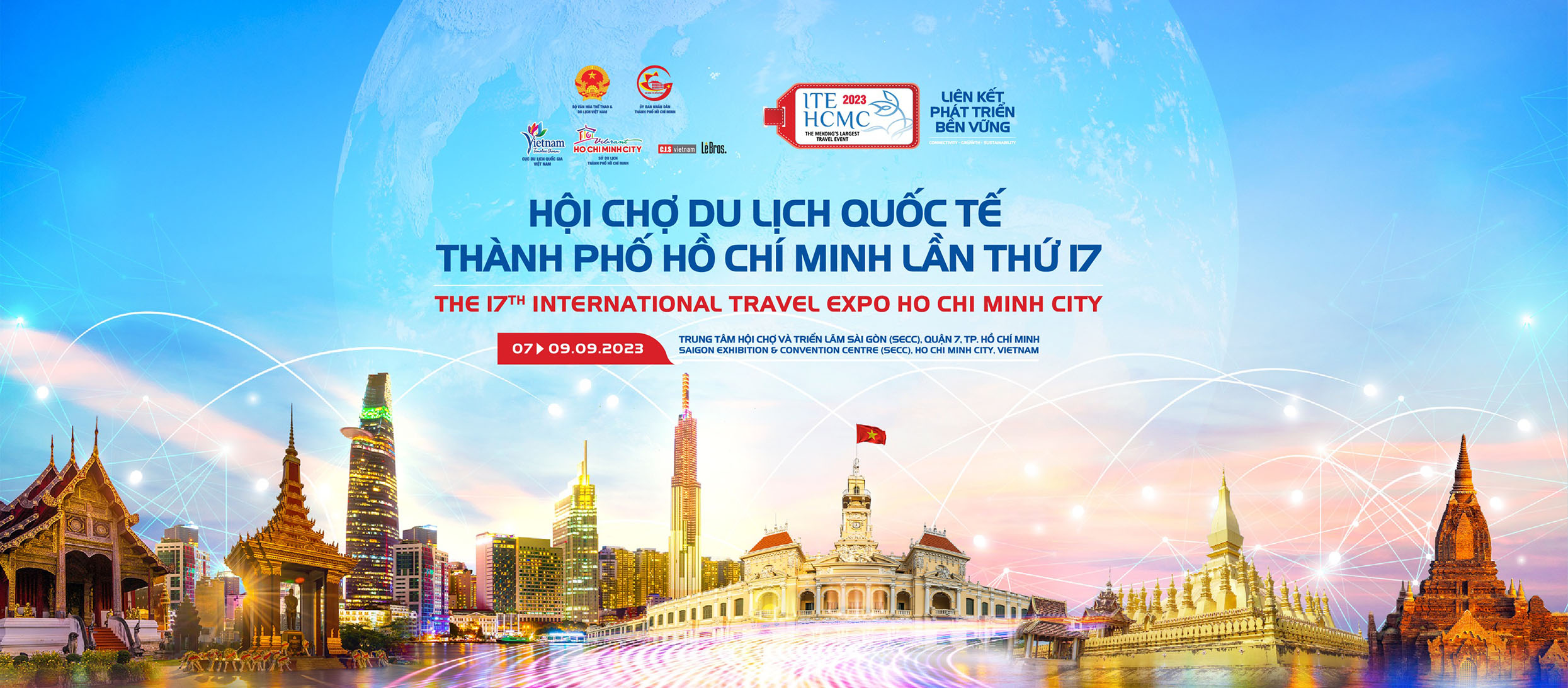Hội chợ Du lịch Quốc tế Thành phố Hồ Chí Minh lần thứ 17 - ITE HCMC 2023 chính thức diễn ra từ ngày 07 – 09/9/2023 tại SECC, Quận 7
