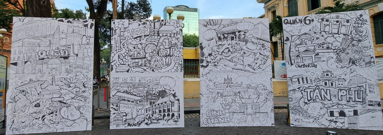 TP.HCM thực hiện bức tranh doodle lớn chưa từng có để quảng bá du lịch