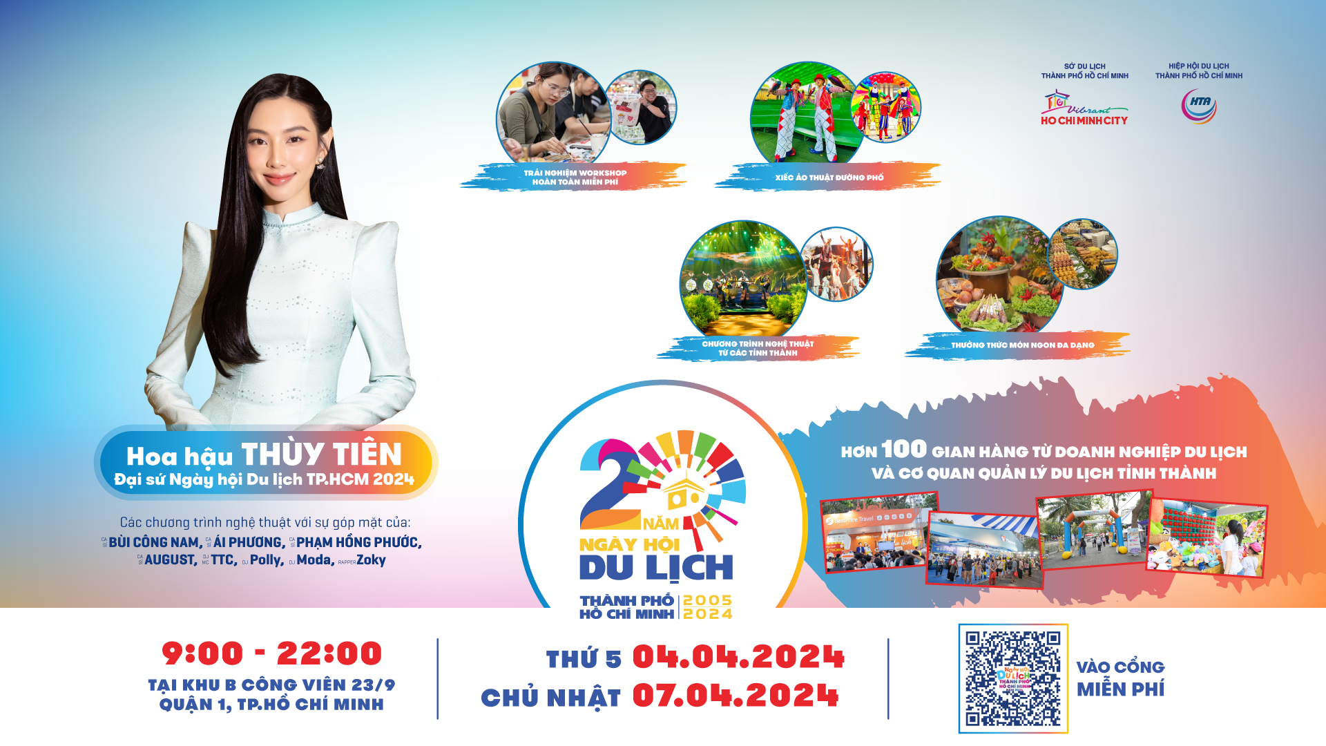 LỊCH TRÌNH VÀ SƠ ĐỒ NGÀY HỘI DU LỊCH THÀNH PHỐ HỒ CHÍ MINH LẦN THỨ 20 NĂM 2024